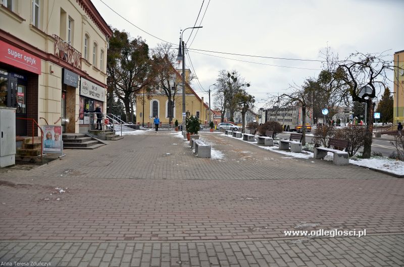Widok na skrzyżowanie ulic - Orzysz